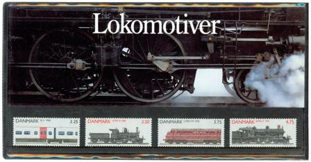 Danmark 1991 - Lokomotiver - AFA souvenirmappe 4