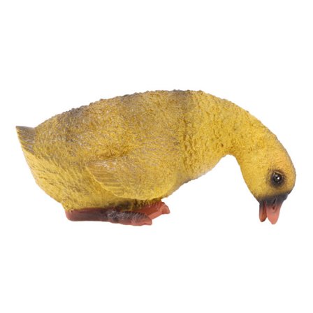 Søt og livaktig ande statue i lyse farger, værbestandig harpiks ande hagedekorasjon for gård balkong drikkevann grå and