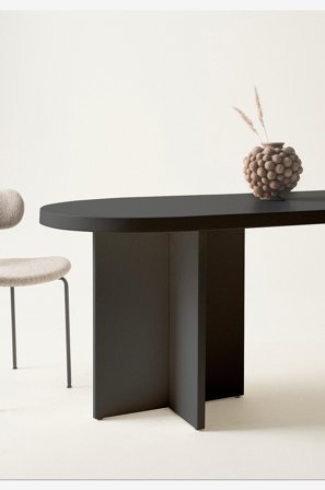 Jotex - Spisebord 80x260 Cm Svart - CRUZ - Kjøp Spisebord hos Jotex