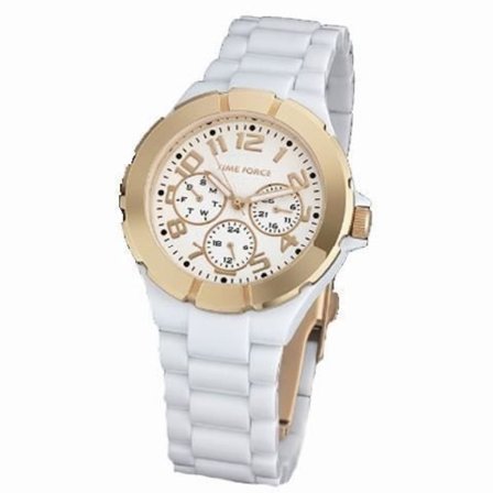Klocka - Time Force - TF4175L11 - Kvarts - Analog - Kvinna - Vit