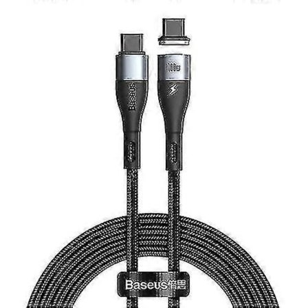 Baseus Catxc-q01 Zinc Magnetic Series 100w Pd Usb-c / Type-c Til Usb-c / Type-c Hurtig Opladnings Datakabel