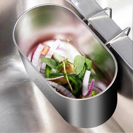 Vask Si Rustfrit Stål Multifunktionel Affaldsfilterkurv Kompatibel med Køkken og Badeværelse