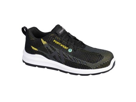 PORTWEST Skyddssko FC06 S1PS SR FO sv/gul 41 - Lyreco - Arbetskläder - Arbetsskor - Skyddsskor