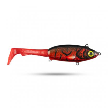 Pineslope Lures Goujon XL Slow Sink 25cm,0g - Red/Black Glitter