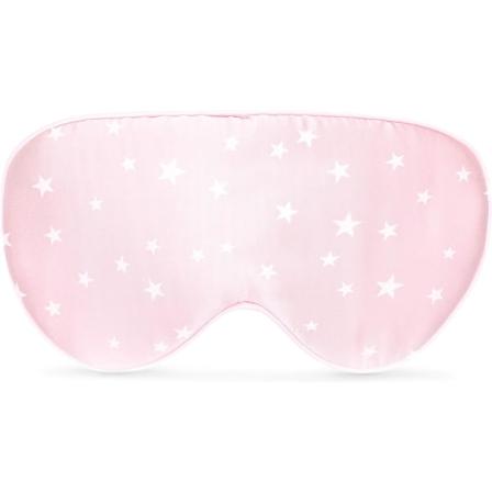 Vaaleanpunainen, silkkinen unmasuoja - 100 % Silk Eye Cover yönaamari - Pehmeä lisäpääpanta nukkuvaan lentomatkaan - Valosuoja