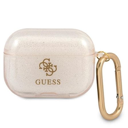 Guess GUAPUCG4GD AirPods Pro-deksel gull/gull Glitter Collection