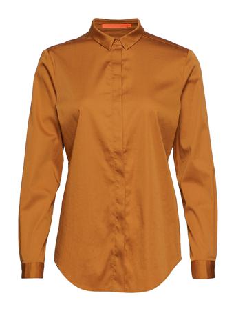 Regular Shirt Långärmad Skjorta Brun Coster Copenhagen