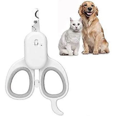 Katt Nagelklippare, Portabla Nagelklippare Katt Nagelklippare, LED Husdjurs Nagelklippare med Lampa, Professionella Nagelklippare för Hundar Katt 