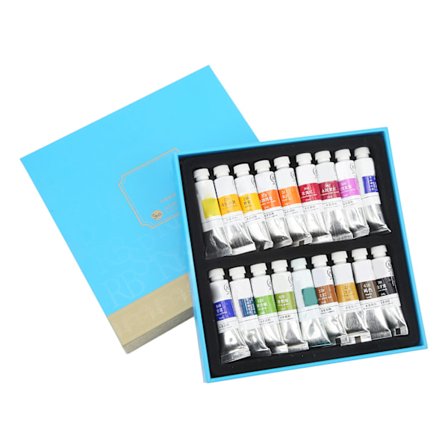 18 färger akvarellfärgtuber 5 ml Snabbtorkande återanvändbar akvarellfärg set tuber transparent akvarellfärg för papper