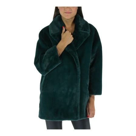 Betta Corradi, Faux Fur Shearling Jackets Groen, Dames, Maat:L,polyester