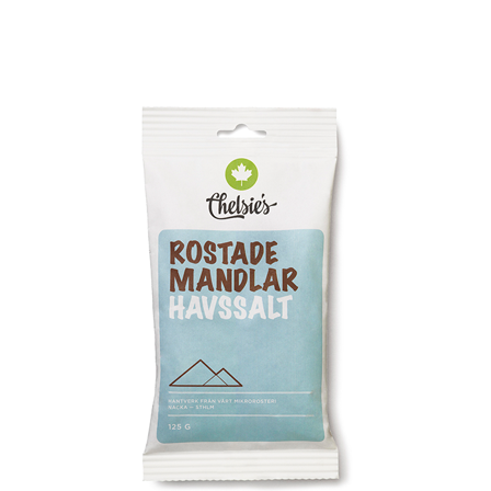 Chelsie s Organic Gourmet Prod Rostade Mandlar Havssalt 125 g