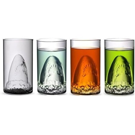 Sharks Cup Kreativ Transparent Ølglas Vand Vinglas Drikkeglas Krus