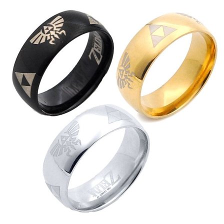 3 stk Legend of Zelda Ring Anime smykker Cosplay ringe til mænd kvinder