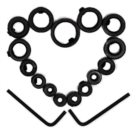 7 stk og 8 stk bor dybdestopp krage justerbar stoppring for fast nøyaktig stansing måling dybde