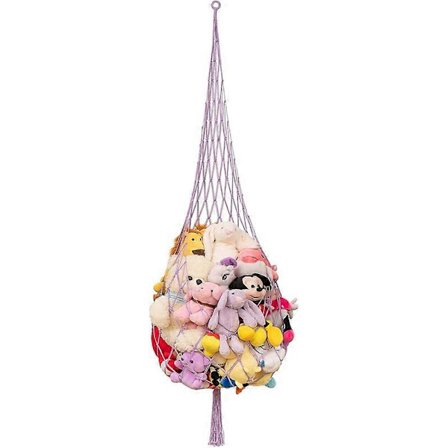 Novel Gosedjursnät eller Hängmatta Makramé Plyschleksaksdisplay