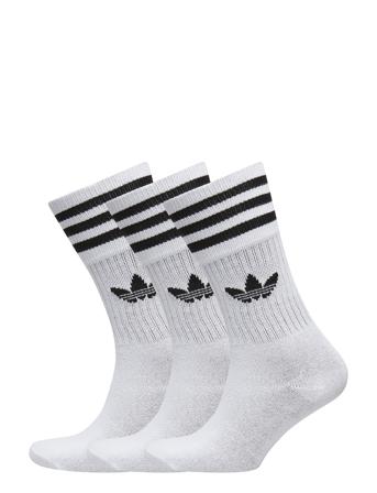 Solid Crew Socks 3 Pairs Underwear Socks Regular Socks Hvid Adidas Originals
