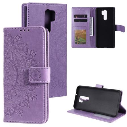 Xiaomi Redmi 9 - Mandala Fodral - Lila Purple Lila