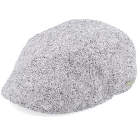 Wigéns - Grey flatcap Czapka Z Daszkiem - Fabric Smoke Grey Flat Cap @ Hatstore