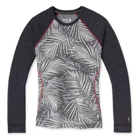 Smartwool Women's Merino 250 Base Layer Pattern Crew Women base layer tops Grey S