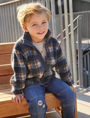 Minymo Pants Sweat Denim - Blue - 116