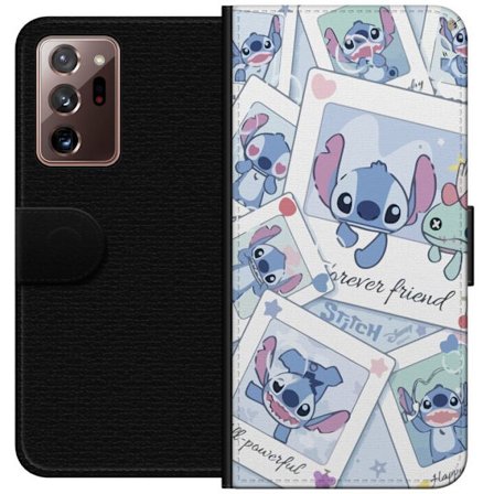 Yhteensopiva Lompakkokotelo Samsung Galaxy Note20 Ultra Unelmoivat pilvet vaaleanpunaisina, lila ja sinisen sävyissä, kimaltelevine tähtineen ja pehme