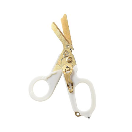 Nödsaxar, Fällbara Trauma Saxar i Rostfritt Stål med Självlysande Funktion för Utomhuscamping och Räddningsverktyg