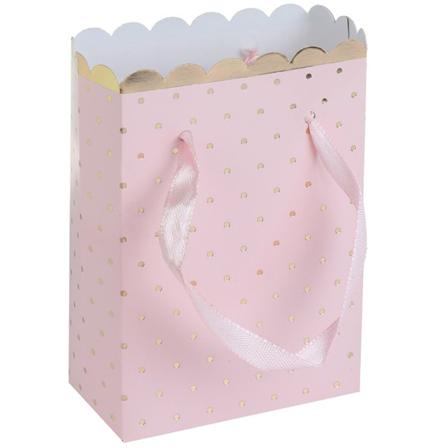 Gavepose Rosa & Gull 6x3x7 cm