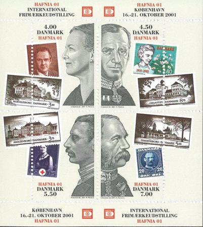 Danmark 2001 - AFA 1294-1297 - Miniark - Postfrisk