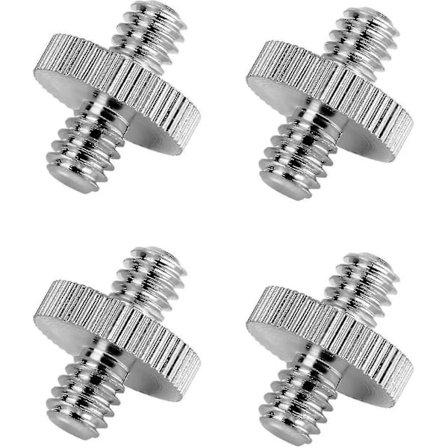 Kameraskrue-adapter, standard 1/4 tommers hann til 1/4 tommers hann gjengeadapter