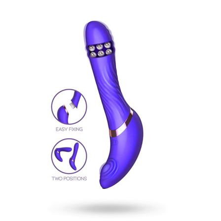 Rayden Detachable Rotating Beads Vibrator With Pulsation - Vuxen.dk: For ham