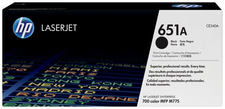 HP 651A svart LaserJet-tonerkassett, original, 886111121328