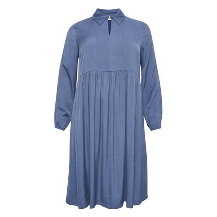 Kaffe Curve, KCSimma Midi Dress Zwart, Dames, Maat:4XL
