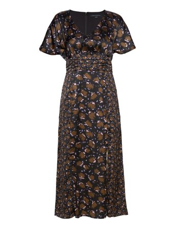 French Connection | Ingrid Inu Sat Drape Midi Dres | 8