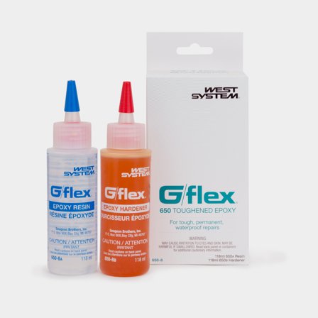 Epoxi líquida West System G/FLEX 650-8 Toughened Epoxy, 236 ml (2 x 118 ml)
