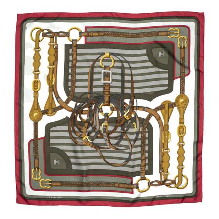 Hermès Vintage, Pre-owned Scarf Rood, Dames, Maat:ONE Size