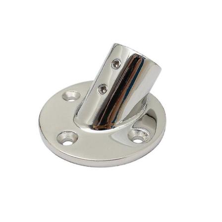 316 ruostumattomasta teräksestä valmistettu 60 asteen veneen kannen kaiteen kiinnitys 22 mm pohjaputki (hopea) (1 kpl)