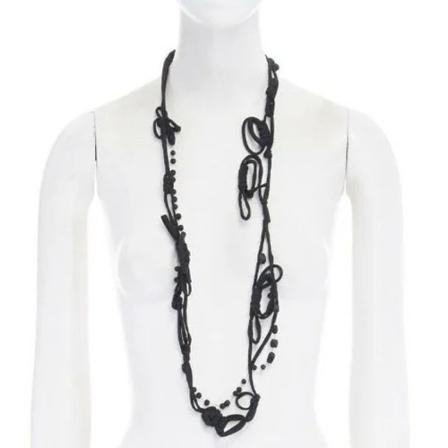 Marni Pre-owned Pre-owned Fabric necklaces , Zwart , unisex , Maat: ONE Size Vintage Sieraden