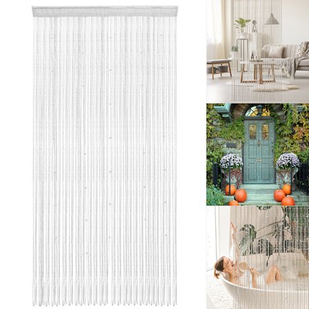 Dørgardin med perler Romdeler 1x2m Hjemmeinnredning