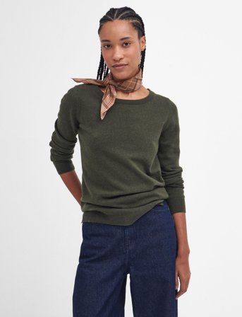 Barbour Barbour Pendle Crew Knitted Jumper - Khaki green - 46