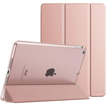 Fodral för iPad 10.2 iPad mini 6 2021 Slim Ställ Hårt Baksida Skal Smart Cover Fodral för iPad 10.2 tum, Auto Wake/Sleep, Roséguld