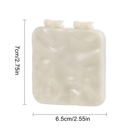 Bärbar dubbelsidig vikbar kosmetisk ficka spegelplätering Po