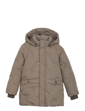 Jacket Puffer W. Embroidery Beige En Fant
