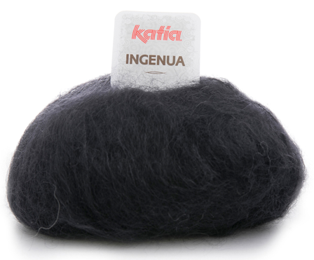 Katia Garn Ingenua Svart 02, 50g