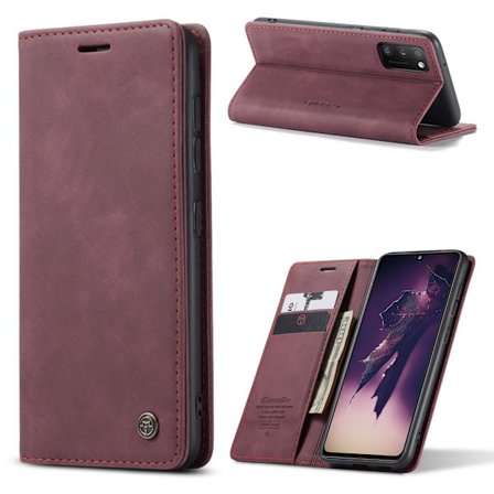 CaseMe Samsung Galaxy A41 Vintage Etui - Rødvin