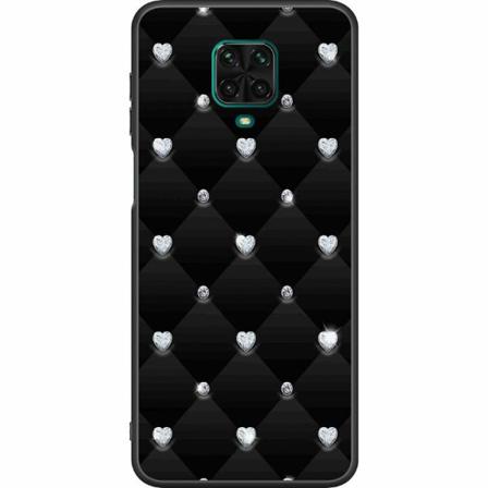 Xiaomi Redmi Note 9 Pro Svart Skal Diamant Hjärta