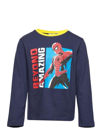 Long-Sleeved T-Shirt T-shirts Long-sleeved T-shirts Navy Spider-man