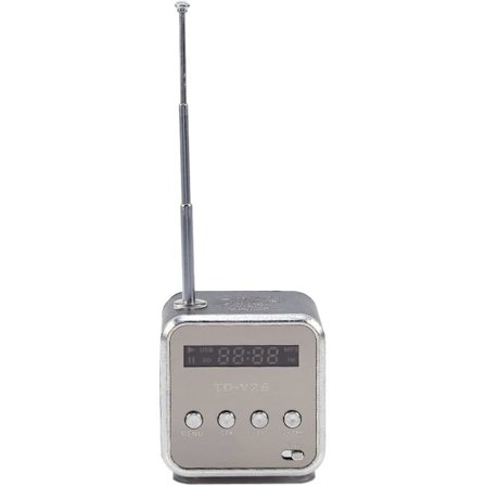 Radio, Billig Radio, Td V26, Lille Bærbar Radio Net- og Batteridrevet Mini Højttaler Musikafspiller Bærbar Fm Radio Pc Fashion Understøtter Tf-kort Og