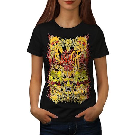 Savage Devil Japan Svart tröja för kvinnor | Wellcoda