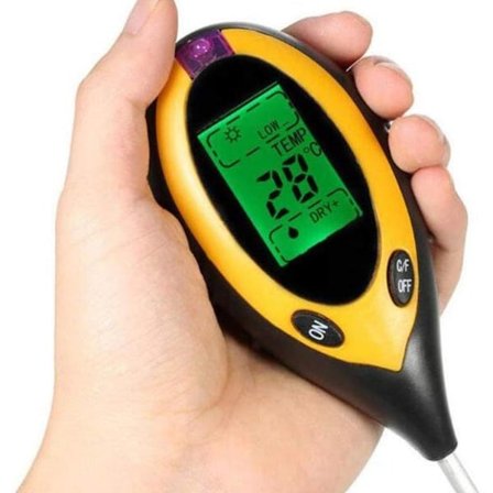 4 i 1 jordtester - PH - jordfugtighedsmåler - jordfugtighedssensor -