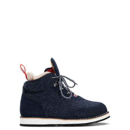 Amundsen Winter Mucks Low Cut Navy Suede/Navy Wool